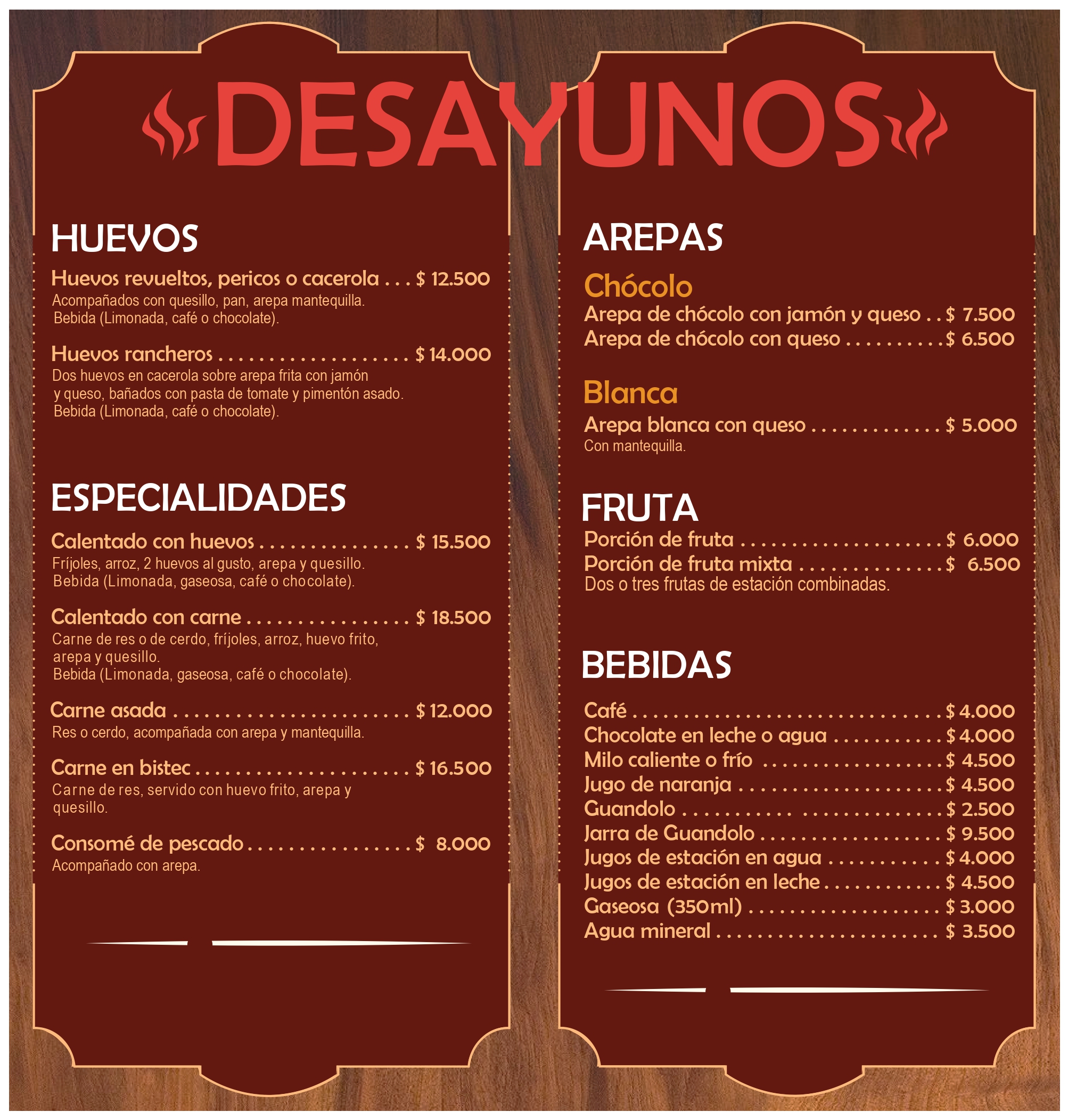Carta de INVERSIONES ASADOS DEL CAMINO SAS — página 1